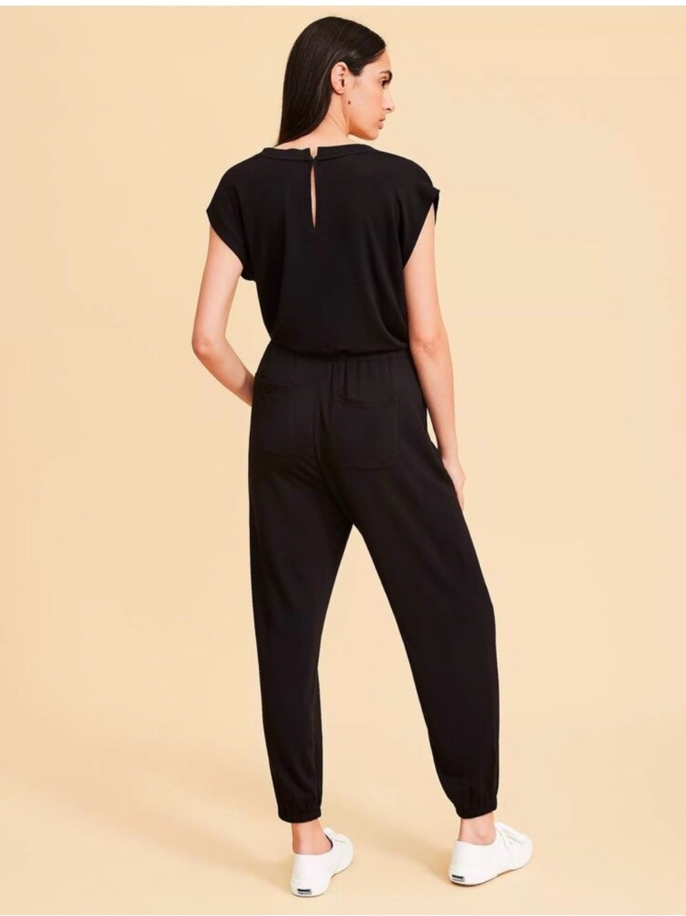 Lou & Grey Signaturesoft Split Neck Jumpsuit size xl nwt - Picture 7 of 7